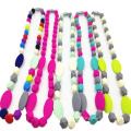 New Style Design Silicone Teether Toy Necklace Baby Teething Necklaces